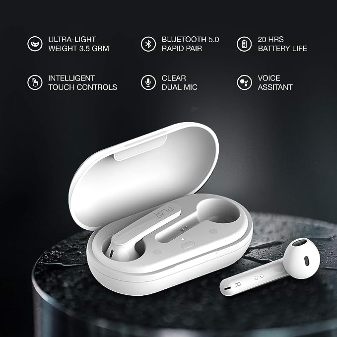 INSTAPLAY Power Shots Bluetooth Truly Wireless in Ear Earbuds with Mic (Black) INSTAPLAY Power Shots Bluetooth Truly Wireless in Ear Earbuds with Mic (Black)